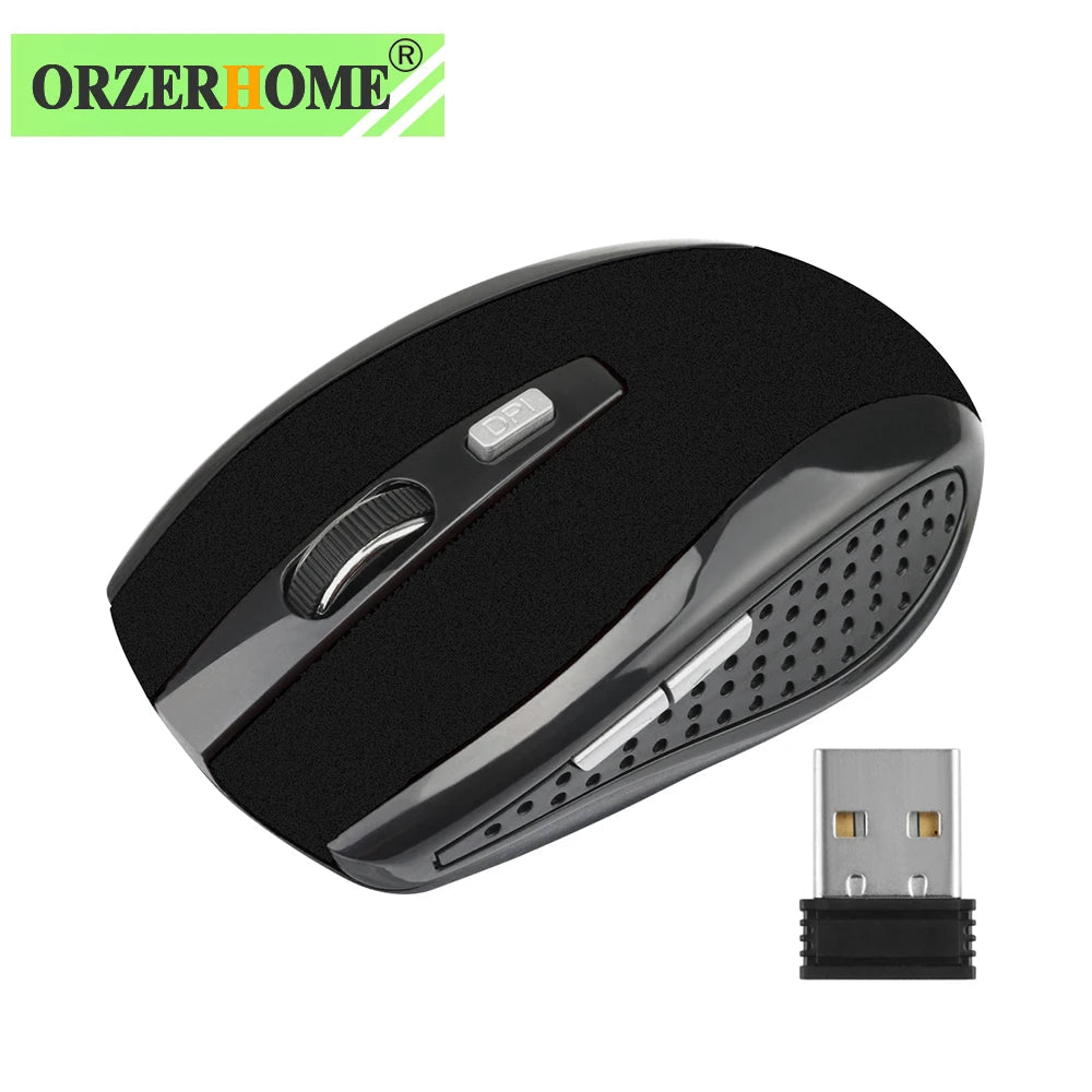 ORZERHOME 2.4GHz Wireless Mouse Adjustable DPI Gaming 6 Buttons Optical Mice With USB Receiver Mouse For Computer PC Accessories - Slobuy