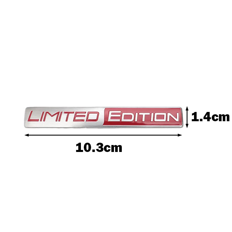 OTOKIT Aluminum Limited Edition Car Trunk Decal Sticker Badge Emblem For Motorcycle Decals Car Tuning Decoration - Slobuy