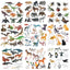 Oenux Montessori Miniature Lion Shark Horse Dinosaur Animals Model Set Action Figures Figurine Zoo Cute Education Kids Toy Gift - Slobuy