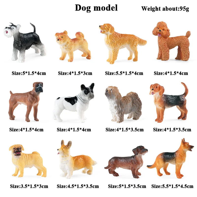 Oenux Montessori Miniature Lion Shark Horse Dinosaur Animals Model Set Action Figures Figurine Zoo Cute Education Kids Toy Gift - Slobuy
