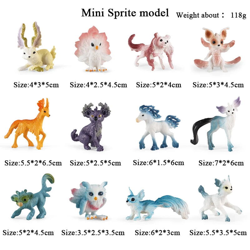 Oenux Montessori Miniature Lion Shark Horse Dinosaur Animals Model Set Action Figures Figurine Zoo Cute Education Kids Toy Gift - Slobuy