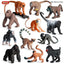 Oenux Montessori Miniature Lion Shark Horse Dinosaur Animals Model Set Action Figures Figurine Zoo Cute Education Kids Toy Gift - Slobuy