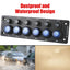 Camping Car Accessories Caravan On/Off Button Multi Port Sockets and Switches 12V Toggle Switch For Motorhome RV 6 Position - Slobuy