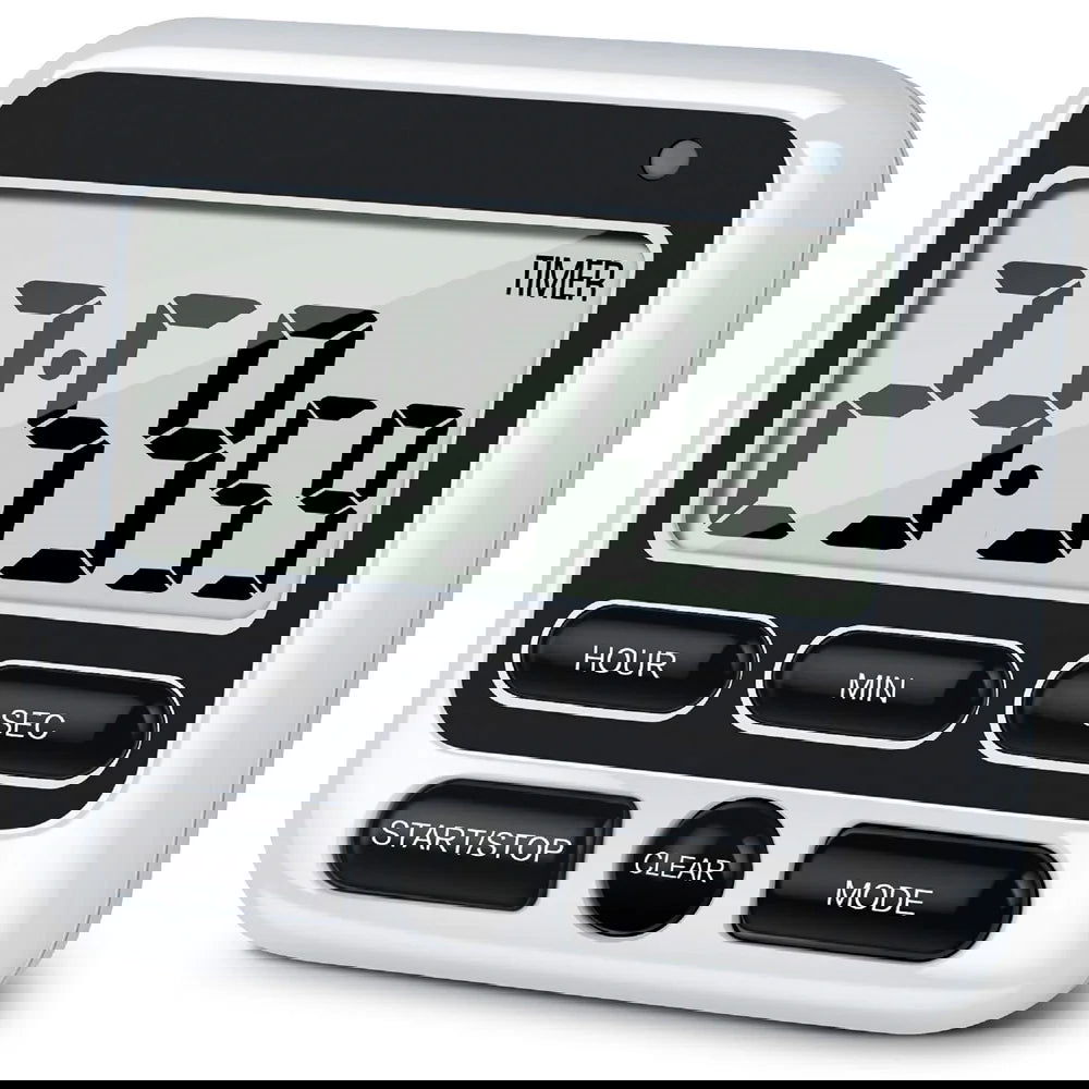 LCD Display Digital Kitchen Timer with Mute/Loud Alarm Switch ON/Off Switch 24 Hour Clock Alarm for Kids Teachers Cooking - Slobuy