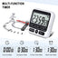 LCD Display Digital Kitchen Timer with Mute/Loud Alarm Switch ON/Off Switch 24 Hour Clock Alarm for Kids Teachers Cooking - Slobuy