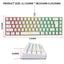 HXSJ V200 Wired K68 RGB Streamer Mini Gaming Keyboard 19-Key Conflict-Free Membrane Keyboard but Mechanical Feel for Game/Office - Slobuy