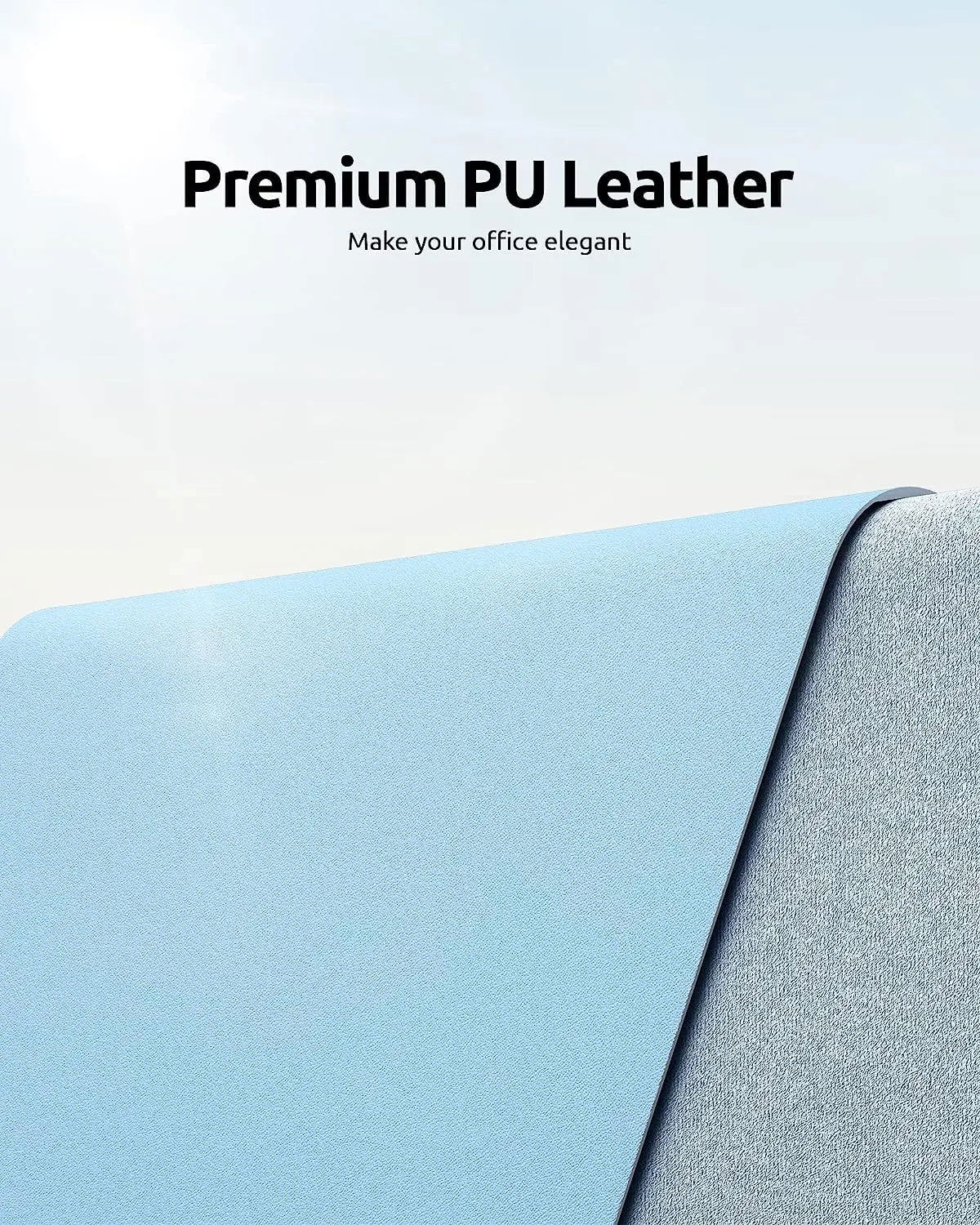 Office Desk Mat,Non-Slip PU Leather Desk Blotter, Computer Desk Pad, Waterproof Desk Writing Pad for Office and Home 60cm x 35cm - Slobuy