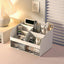 Office Desktop Storage Box Organizer Transparent Small Drawer Storage Cabinet Student Desk Stationery Sundries Organizer Boxes - Slobuy