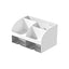 Office Desktop Storage Box Organizer Transparent Small Drawer Storage Cabinet Student Desk Stationery Sundries Organizer Boxes - Slobuy