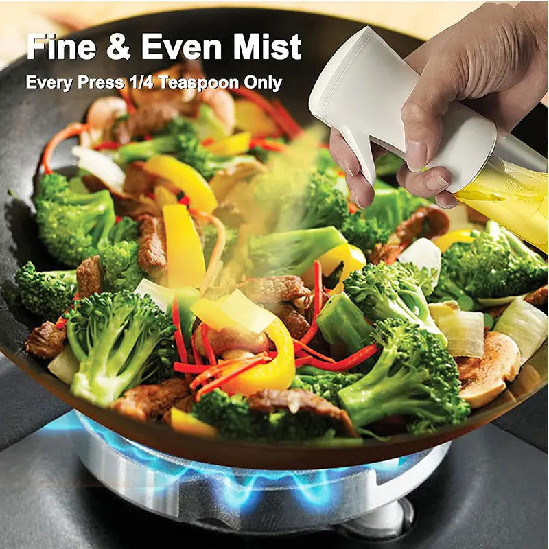 Oil Spray Bottle for Cooking Kitchen Olive Oil Sprayer for Camping BBQ Baking Vinegar Soy Sauce 200ml 300ml - Slobuy