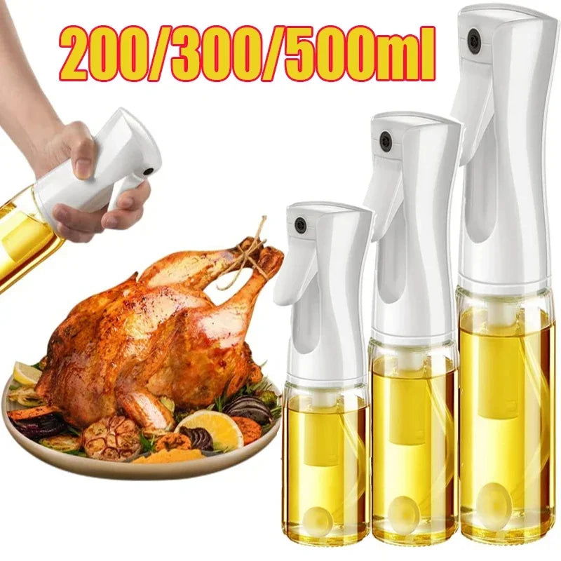 Oil spray sprayer Bottle for Cooking Kitchen Olive Oil Sprayer for Camping BBQ Baking Vinegar Soy Sauce 200ml 300ml 500ml - Slobuy