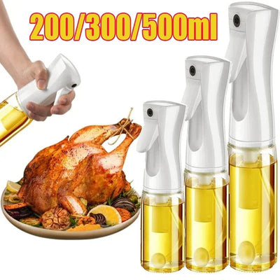 Oil spray sprayer Bottle for Cooking Kitchen Olive Oil Sprayer for Camping BBQ Baking Vinegar Soy Sauce 200ml 300ml 500ml - Slobuy