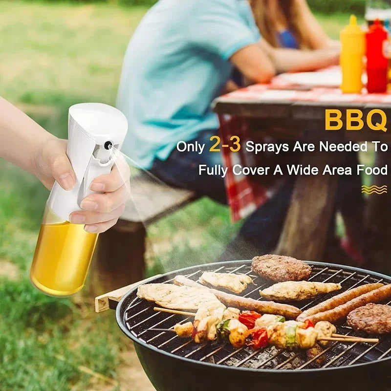 Oil spray sprayer Bottle for Cooking Kitchen Olive Oil Sprayer for Camping BBQ Baking Vinegar Soy Sauce 200ml 300ml 500ml - Slobuy