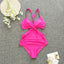 One Piece Tankini Swimwear 2023 New Solid Halter Plus Size Brazil Beach Push-Up Bathing Suit High Waist Bodysuit Monokini bikini - Slobuy