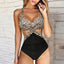 One Piece Tankini Swimwear 2023 New Solid Halter Plus Size Brazil Beach Push-Up Bathing Suit High Waist Bodysuit Monokini bikini - Slobuy