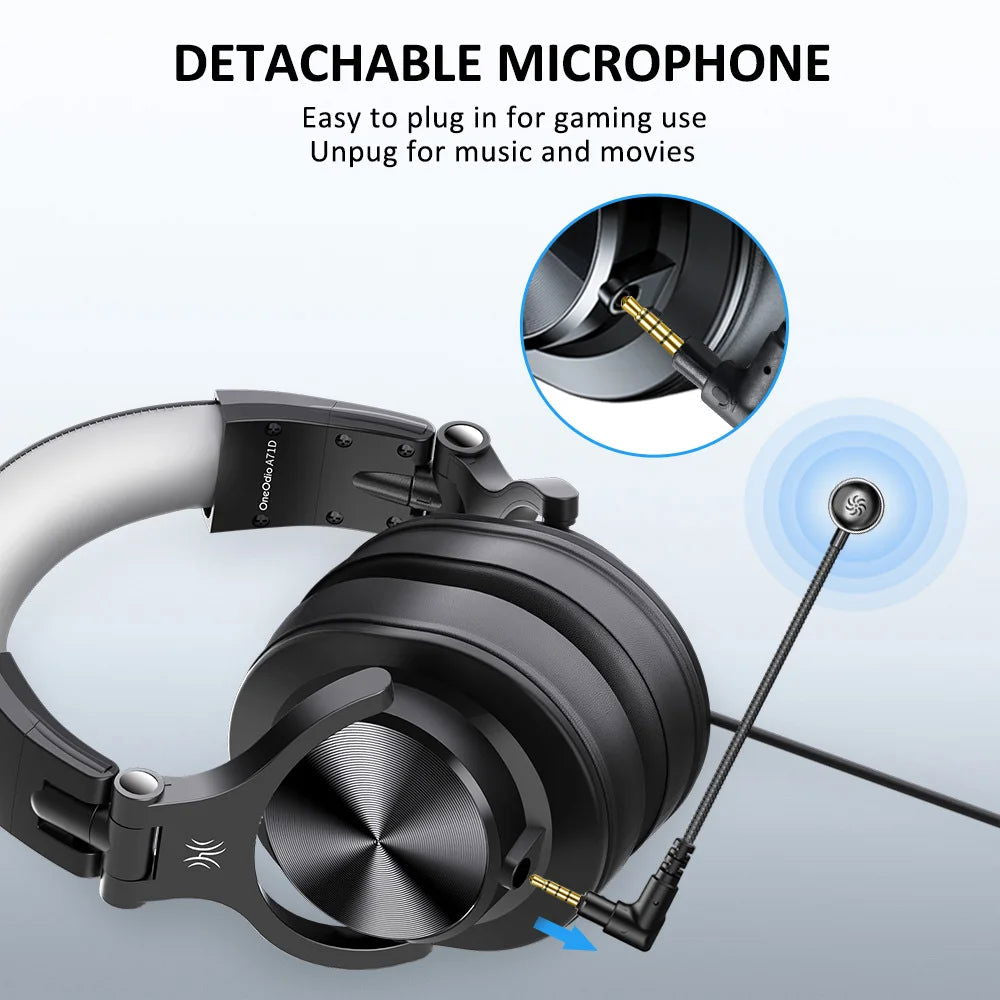 Oneodio Wired Gaming Headset Gamer 3.5mm Over-Ear Gaming Headphones With Detachable Microphone For PC Computer PS4 Xbox - Slobuy