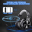 Oneodio Wired Gaming Headset Gamer 3.5mm Over-Ear Gaming Headphones With Detachable Microphone For PC Computer PS4 Xbox - Slobuy