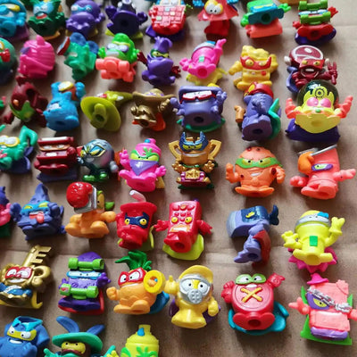 Original 15pcs Different Superzings Superthings Action Figures 3CM Super Zings Garbage Trash Collection Toys Model - Slobuy