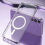Original For Magsafe Magnetic Phone Case For Samsung Galaxy S23 S22 Ultra Plus Wireless Charging Clear Cases Accessories - Slobuy