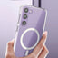 Original For Magsafe Magnetic Phone Case For Samsung Galaxy S23 S22 Ultra Plus Wireless Charging Clear Cases Accessories - Slobuy