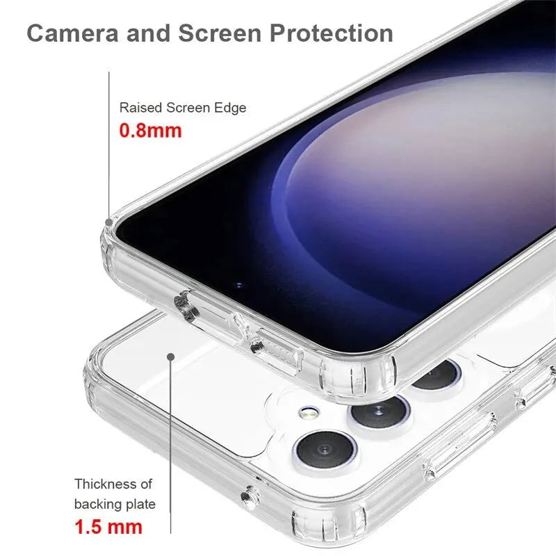 Original For Magsafe Magnetic Phone Case For Samsung Galaxy S23 S22 Ultra Plus Wireless Charging Clear Cases Accessories - Slobuy
