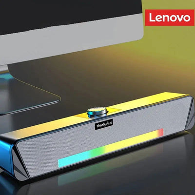Original Lenovo TS33 Wired and Bluetooth 5.0 Speaker 360 Home Movie Surround Sound Bar Audio Speaker For Desk Computer Subwoofer - Slobuy