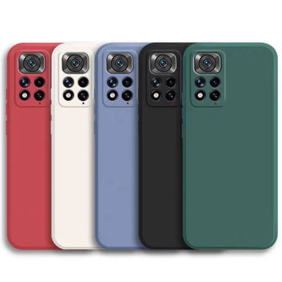Original Liquid Silicone Phone Case For Xiaomi Redmi Note 10 13 11 10S 11S 9 Mi 11i 12 10T 11T Poco F3 X3 Pro Lite 5G NE Cover - Slobuy
