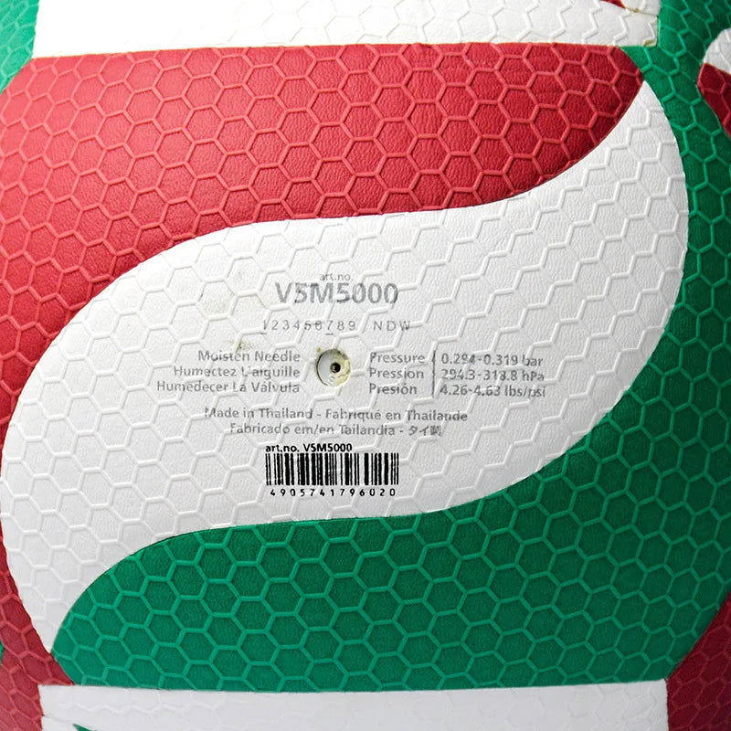 Original Molten V5M5000 Volleyball Standard Size 5 PU Ball for Students Adult and Teenager Competition Training Outdoor Indoor - Slobuy