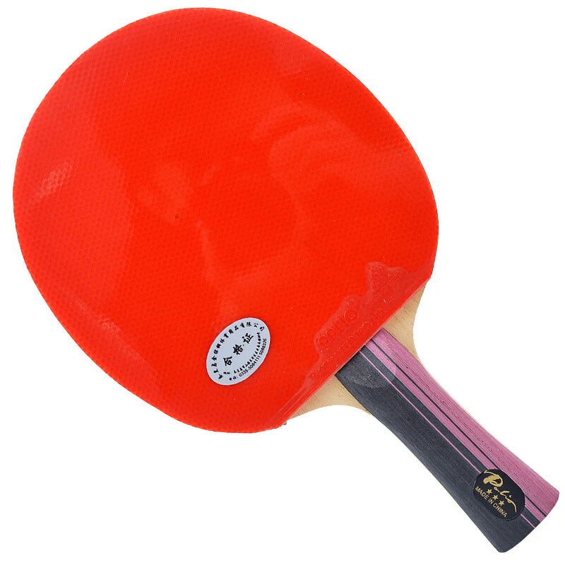 Original PALIO 3 Stars Carbon Table Tennis Racket with CJ8000 Rubber Loop Offensive Spin Attack Ping Pong Bat with Bag - Slobuy