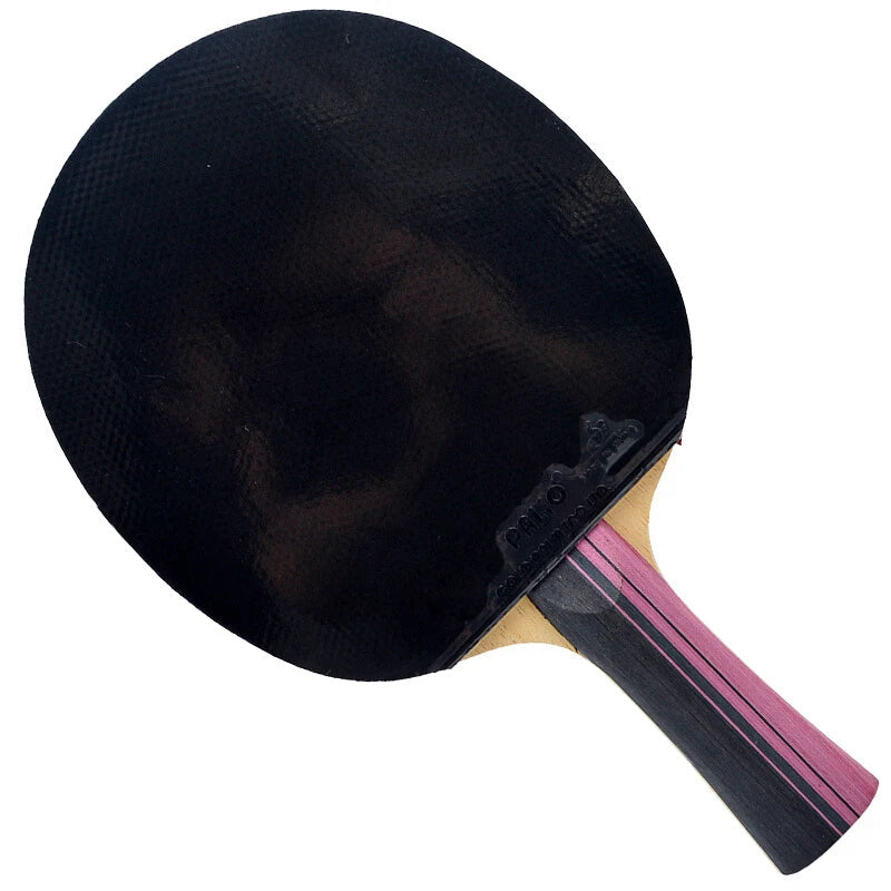 Original PALIO 3 Stars Carbon Table Tennis Racket with CJ8000 Rubber Loop Offensive Spin Attack Ping Pong Bat with Bag - Slobuy