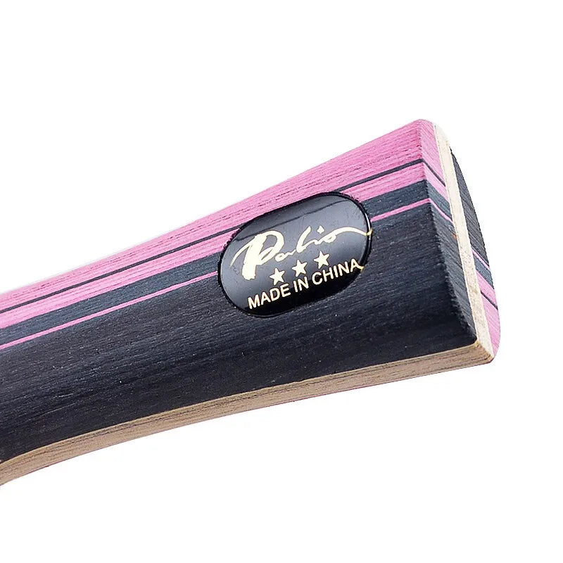 Original PALIO 3 Stars Carbon Table Tennis Racket with CJ8000 Rubber Loop Offensive Spin Attack Ping Pong Bat with Bag - Slobuy