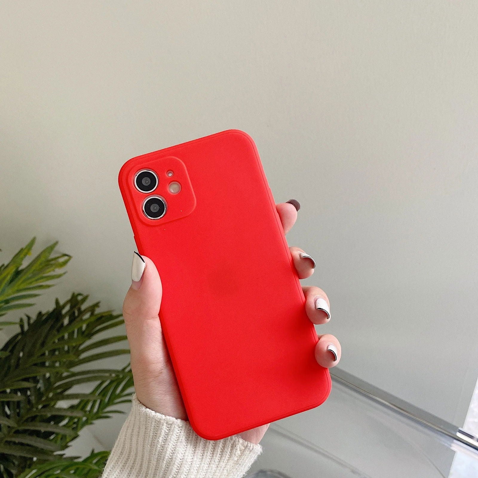Original Square Liquid Silicone Phone Case For iPhone 15 14 13 11 12 Pro Max Mini X XS 7 8 Plus SE 2020 Shockproof Back Cover - Slobuy