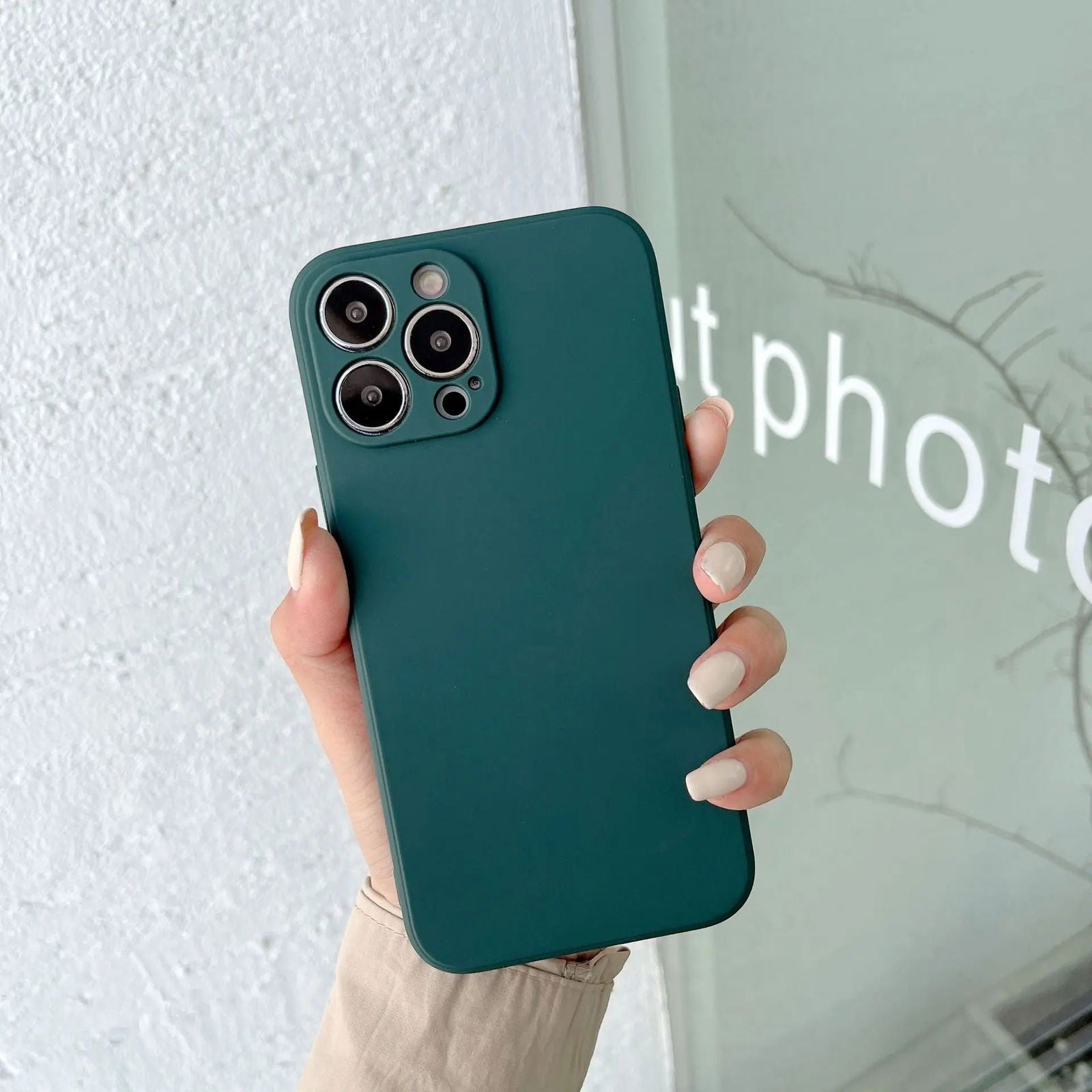 Original Square Liquid Silicone Phone Case For iPhone 15 14 13 11 12 Pro Max Mini X XS 7 8 Plus SE 2020 Shockproof Back Cover - Slobuy