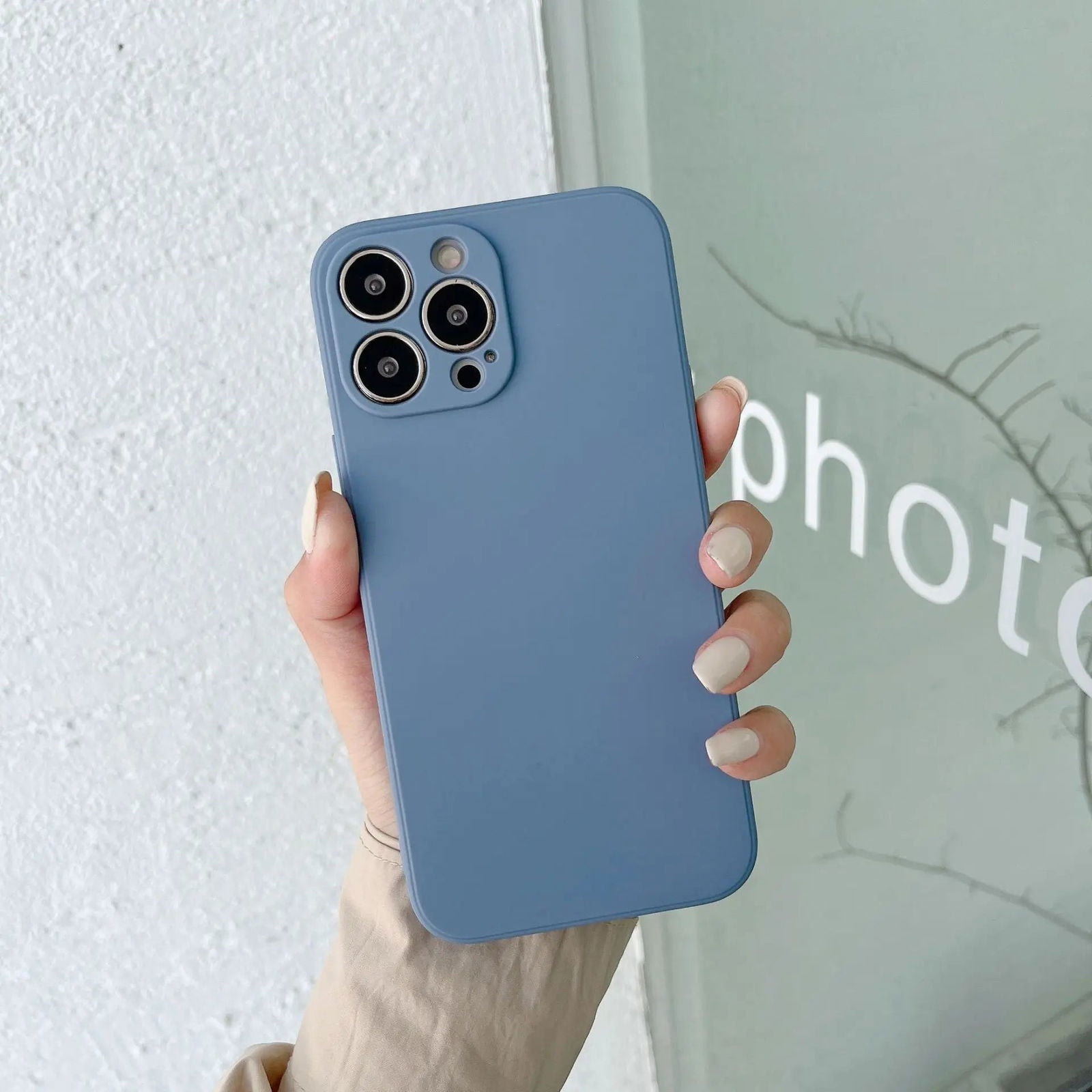 Original Square Liquid Silicone Phone Case For iPhone 15 14 13 11 12 Pro Max Mini X XS 7 8 Plus SE 2020 Shockproof Back Cover - Slobuy