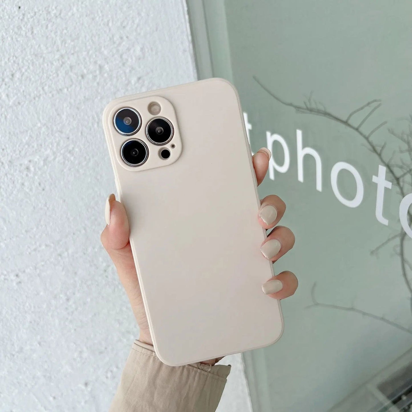 Original Square Liquid Silicone Phone Case For iPhone 15 14 13 11 12 Pro Max Mini X XS 7 8 Plus SE 2020 Shockproof Back Cover - Slobuy