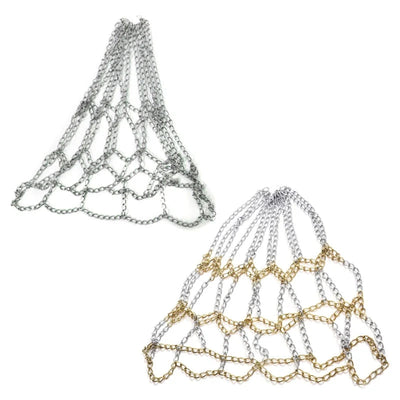 Outdoor Basketball Classic Sport Steel Chain Basketball Net Galvanized Steel Chain Durable Basketball Target Net - Slobuy