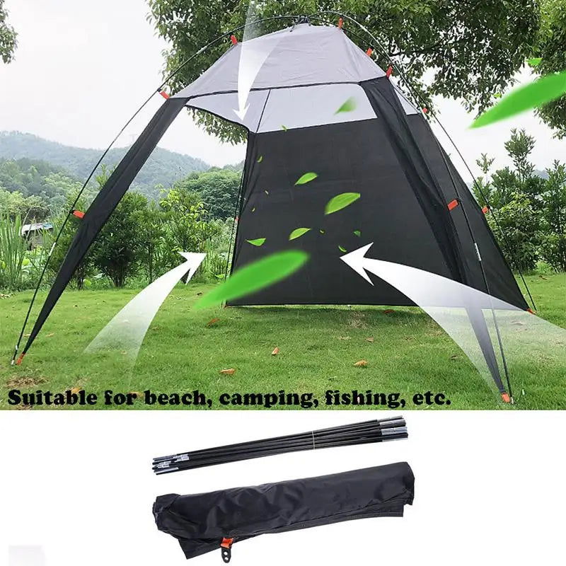 Outdoor Canopy Beach Shelter Sun Shade Tent Lightweight Anti-UV Waterproof Tent Sun Shade For Fishing Camping Picnic Travel - Slobuy