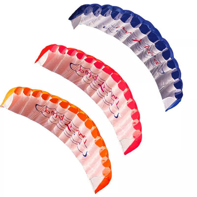 Outdoor Fun Sports Power Dual Line Stunt Parafoil Parachute Rainbow Sports Beach Kite For Beginner - Slobuy