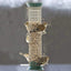 Outdoor Mesh Bird Feeder Hanging Hook Dark Green Food Dispenser Multiple Hole Outdoor Garden Balcony Porch Pet Supply Accessory - Slobuy