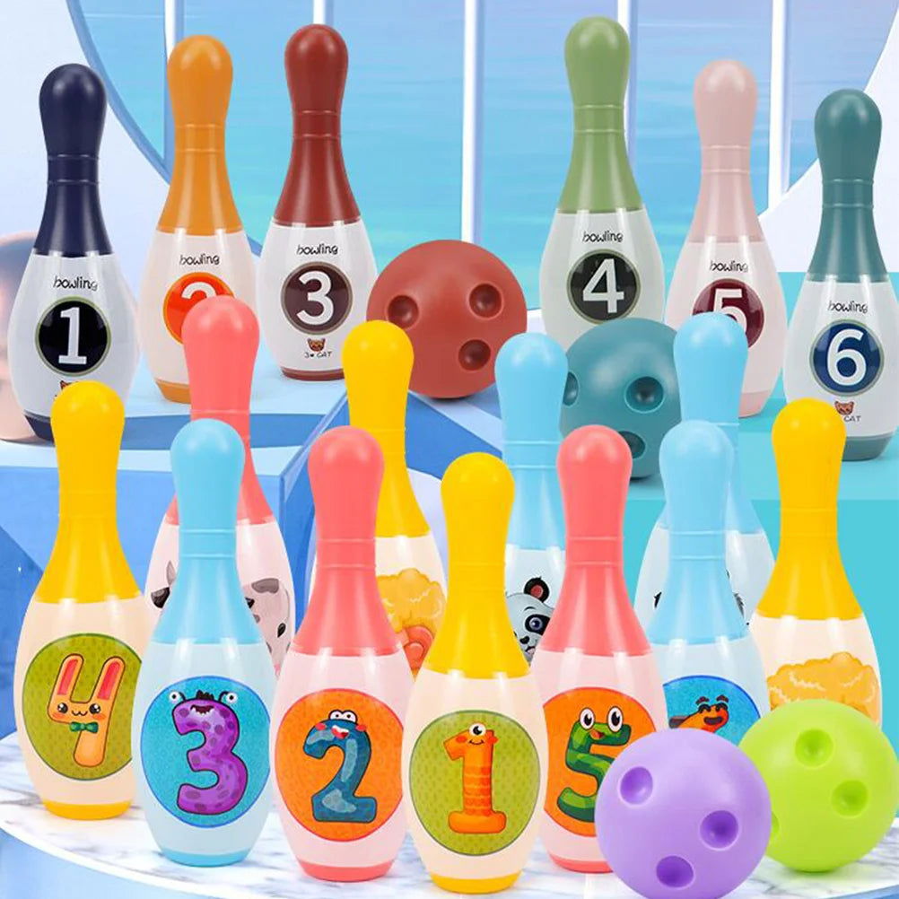 Outdoor Playset Children'S Bowling Indoor Number Kids Toys Game For Pin Toddler Bowling Set Education Toys For Kids Toddlers - Slobuy