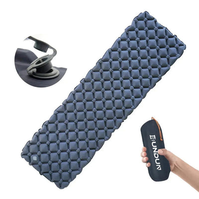 Outdoor Sleeping Pad Camping Inflatable Mattress Ultralight Air Cushion Travel Mat Folding Bed No Headrest For Travel Hiking - Slobuy
