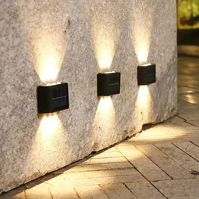Outdoor Solar LED Wall Lights Waterproof Led Solar Lamp Up And Down Luminous Lighting For Garden Balcony Yard Street Decor Lamps - Slobuy