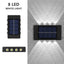 Outdoor Solar LED Wall Lights Waterproof Led Solar Lamp Up And Down Luminous Lighting For Garden Balcony Yard Street Decor Lamps - Slobuy
