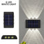 Outdoor Solar LED Wall Lights Waterproof Led Solar Lamp Up And Down Luminous Lighting For Garden Balcony Yard Street Decor Lamps - Slobuy