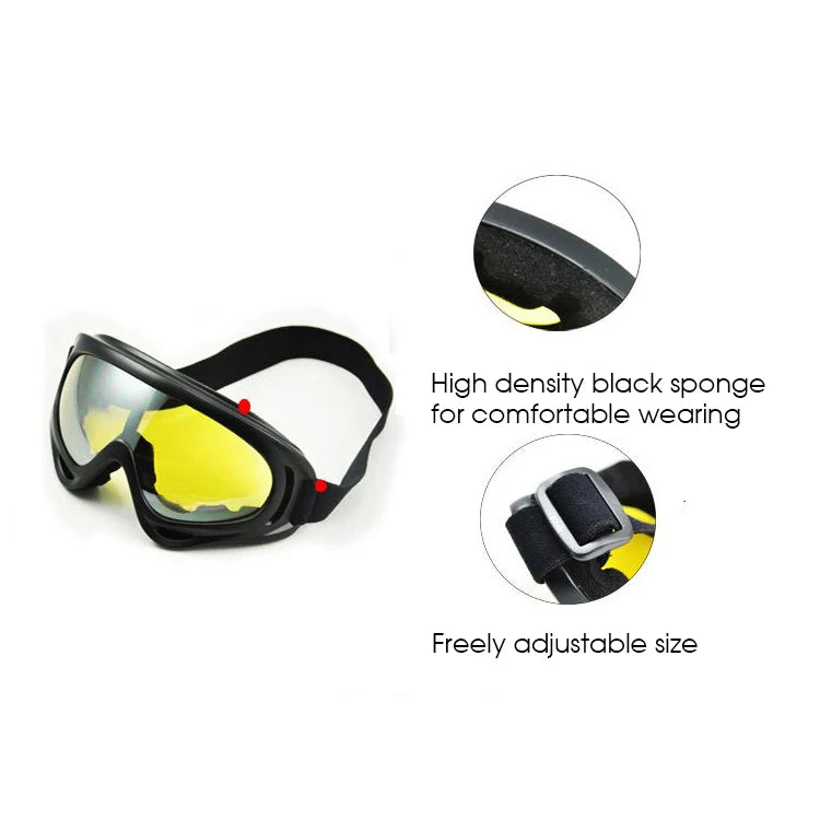 Outdoor Sport Windproof Face Mask Goggle Motorcycle Glasses Snowboard Eyewear Riding Motocross Summer UV Protection Sunglasses - Slobuy