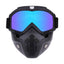 Outdoor Sport Windproof Face Mask Goggle Motorcycle Glasses Snowboard Eyewear Riding Motocross Summer UV Protection Sunglasses - Slobuy