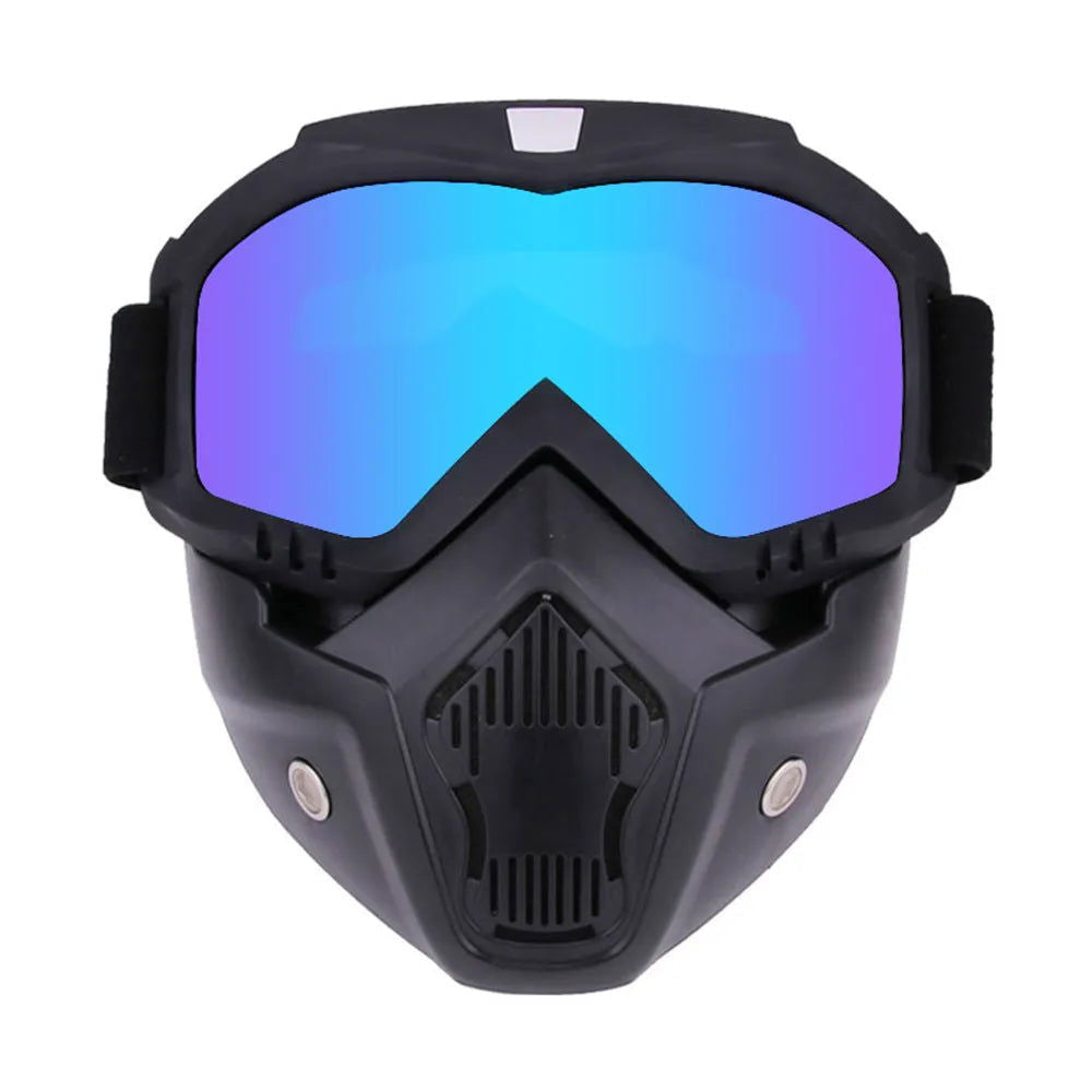 Outdoor Sport Windproof Face Mask Goggle Motorcycle Glasses Snowboard Eyewear Riding Motocross Summer UV Protection Sunglasses - Slobuy