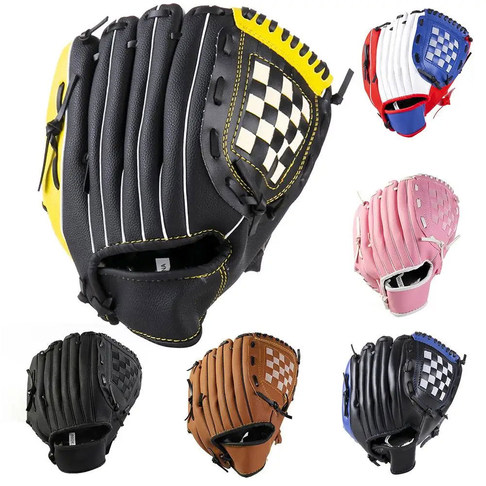 Outdoor Sports Youth Adult Left Hand Training Practice Softball Baseball Gloves Outdoor Sports Accessories - Slobuy