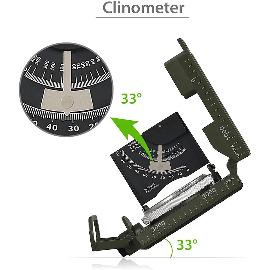 Outdoor Survival Gear Military Compass Camping Hiking Geological Compass Digital Compass Camping Navigation Equipment Gadgets - Slobuy