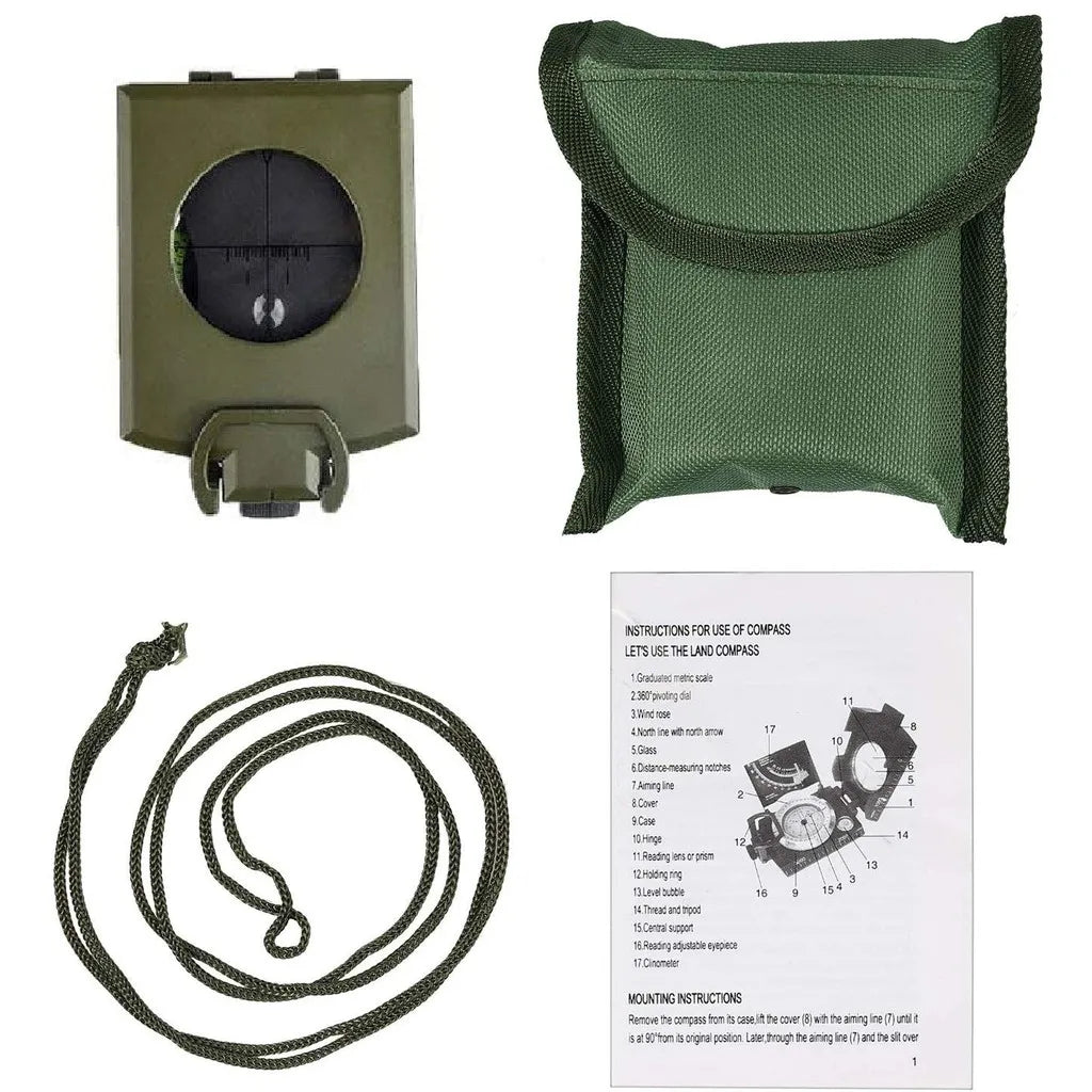 Outdoor Survival Gear Military Compass Camping Hiking Geological Compass Digital Compass Camping Navigation Equipment Gadgets - Slobuy